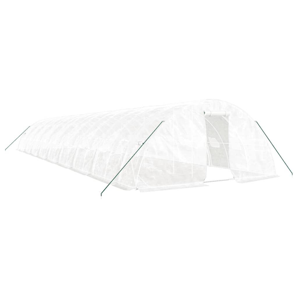 8720845891879_a_en_hd_1 vidaXL Greenhouse with Steel Frame White 90 m² 18x5x2.3 m - Image 2