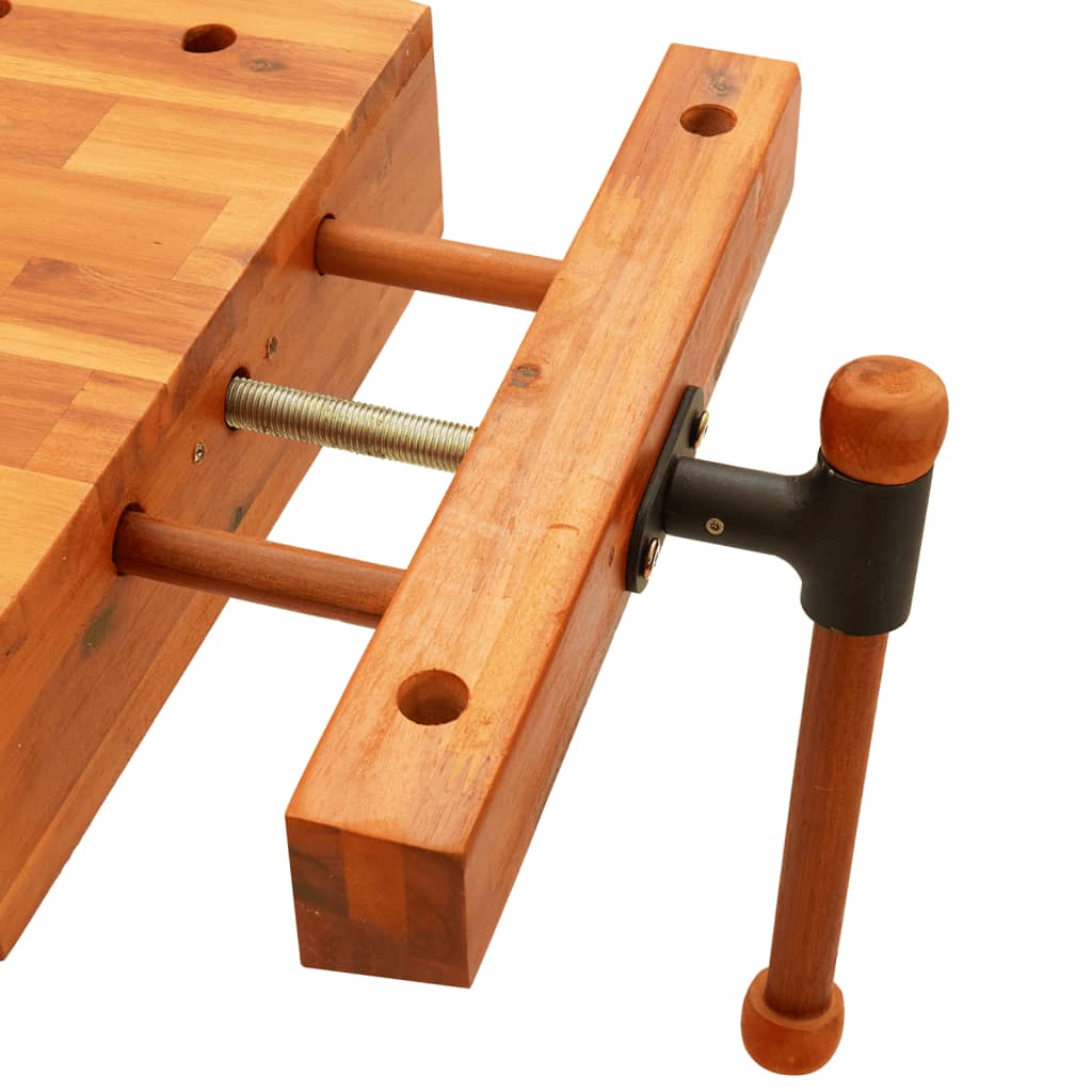 8720845892203_g_en_hd_5 vidaXL Workbench Tabletop with Vice 52x44x9.5 cm Solid Wood Acacia - Image 7