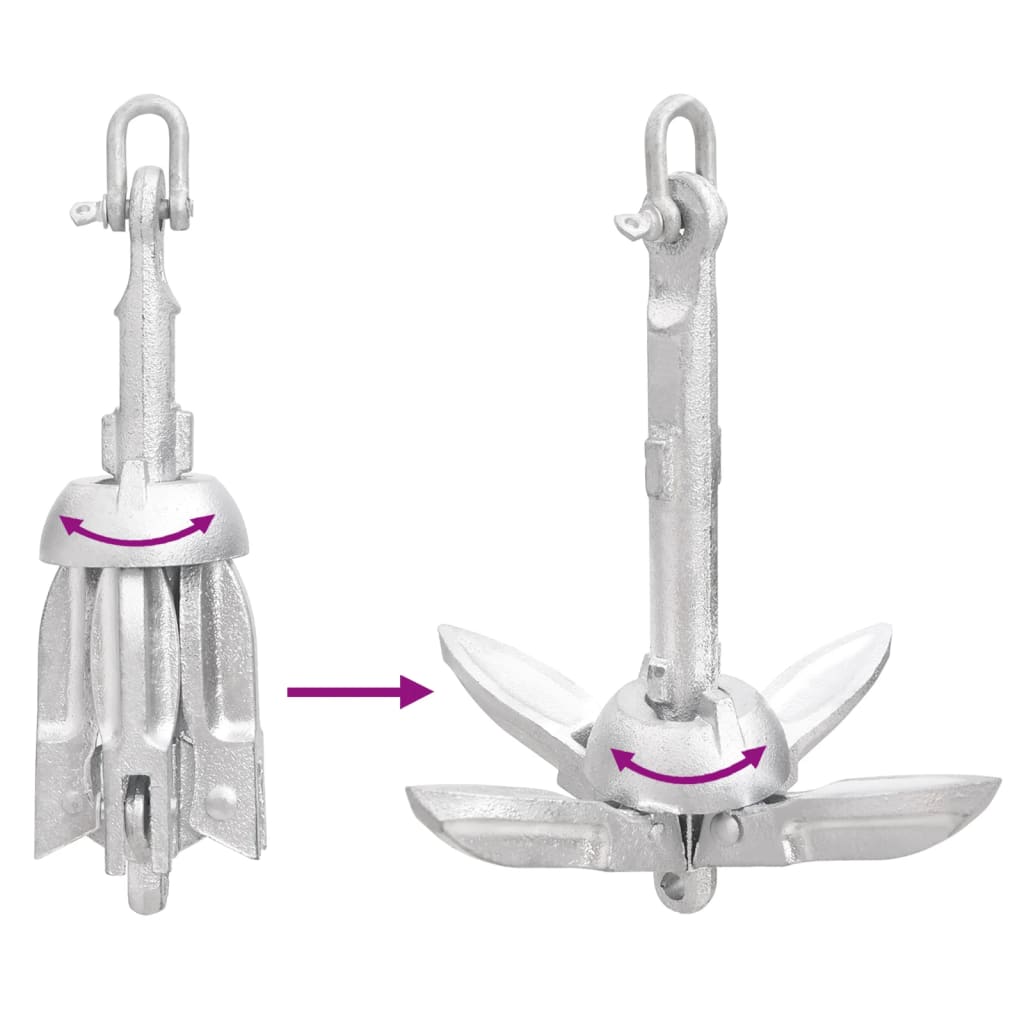 8720845892210_g_en_hd_5 vidaXL Folding Anchor Silver 0.7 kg Hot Dip Galvanized Cast Iron - Image 6