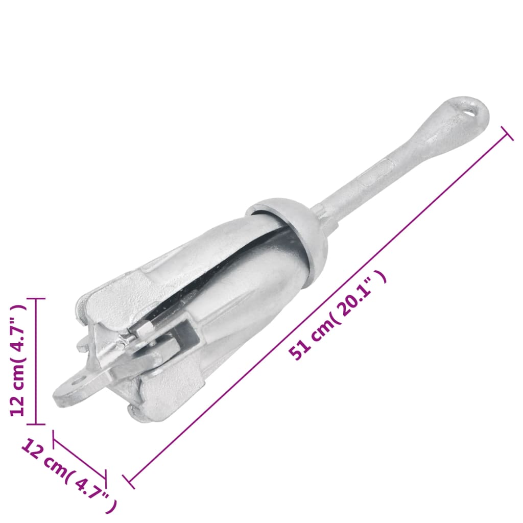 8720845892234_g_en_hd_7 vidaXL Folding Anchor Silver 6 kg Hot Dip Galvanized Cast Iron - Image 8
