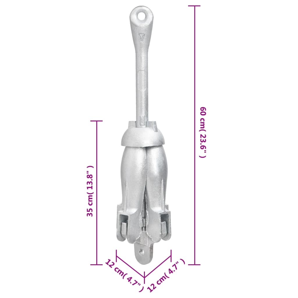 8720845892241_g_en_hd_6 vidaXL Folding Anchor Silver 8 kg Hot Dip Galvanized Cast Iron - Image 7