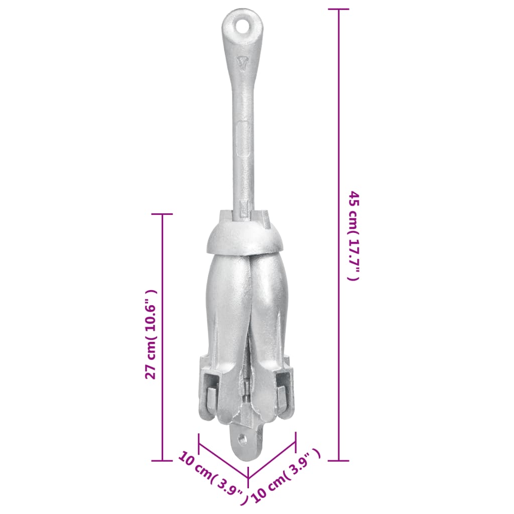 8720845892289_g_en_hd_10 vidaXL Folding Anchor with Rope Silver 4 kg Hot Dip Galvanized Cast Iron - Image 11