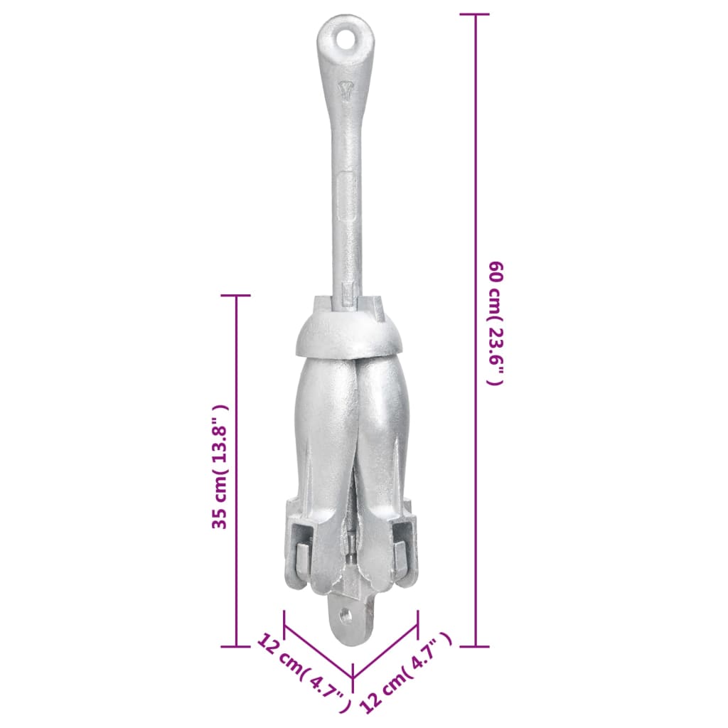 8720845892302_g_en_hd_10 vidaXL Folding Anchor with Rope Silver 8 kg Hot Dip Galvanized Cast Iron - Image 11