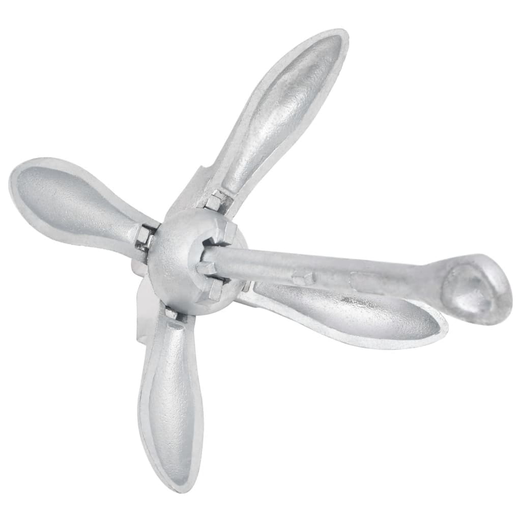 8720845892302_g_en_hd_6 vidaXL Folding Anchor with Rope Silver 8 kg Hot Dip Galvanized Cast Iron - Image 7