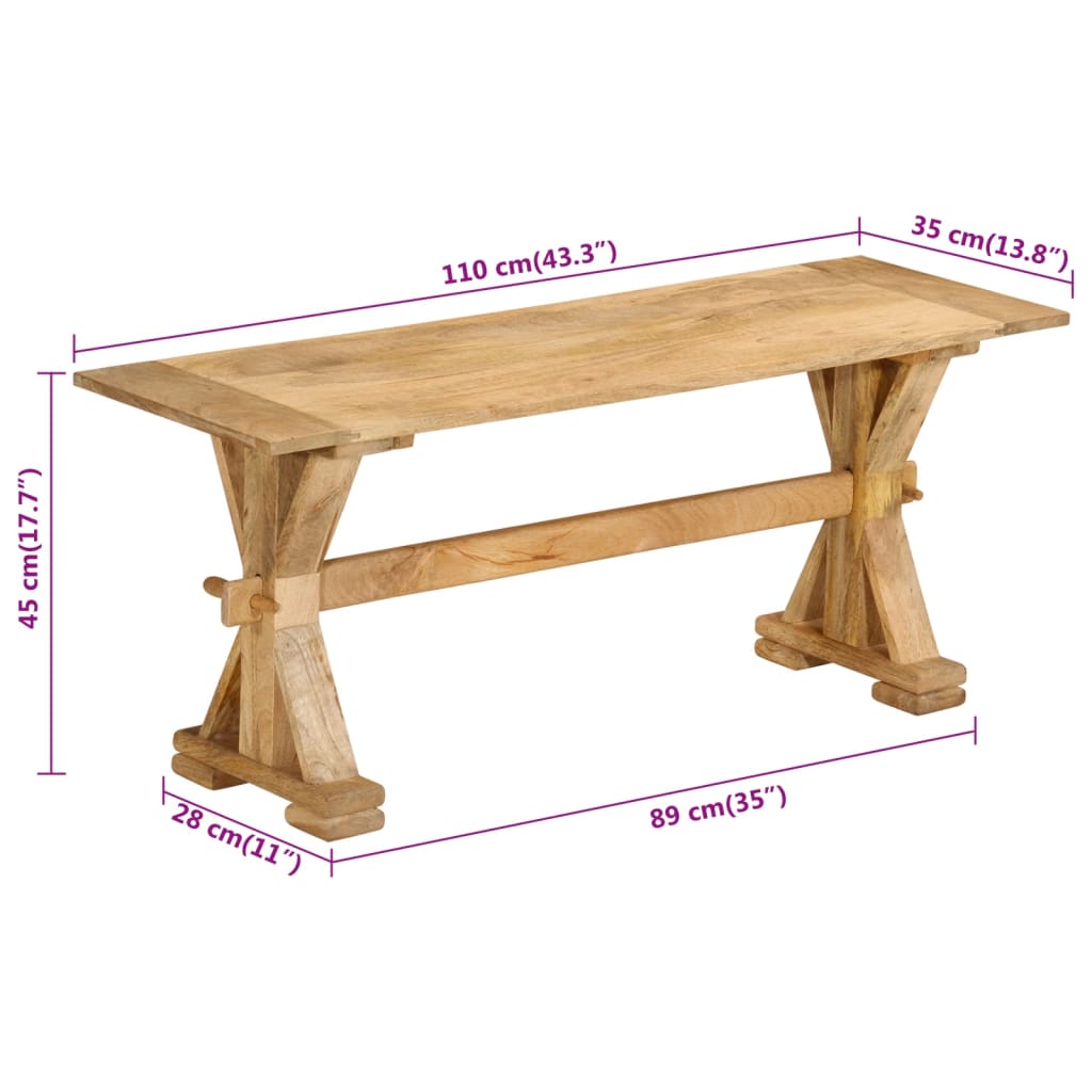 8720845894269_g_en_hd_8 vidaXL Bench 110x35x45 cm Solid Wood Mango - Image 9