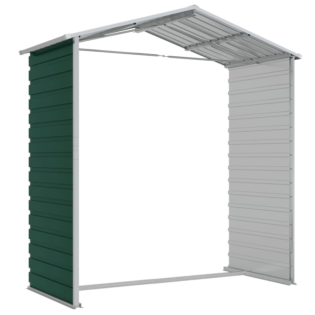 8720845894320_g_en_hd_7 vidaXL Garden Shed Green 191x130x198 cm Galvanised Steel - Image 9