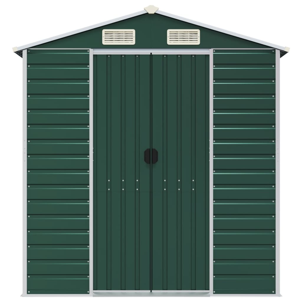 8720845894344_g_en_hd_2 vidaXL Garden Shed Green 191x300x198 cm Galvanised Steel - Image 4
