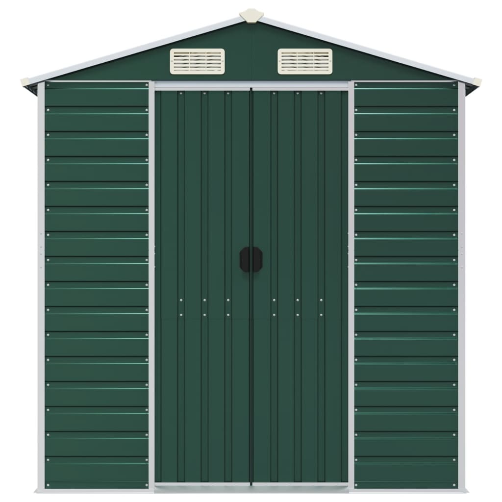 8720845894368_g_en_hd_2 vidaXL Garden Shed Green 191x470x198 cm Galvanised Steel - Image 4