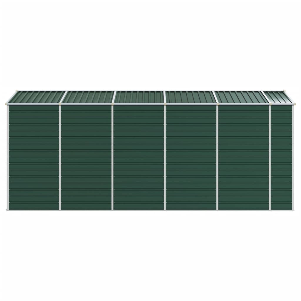8720845894368_g_en_hd_4 vidaXL Garden Shed Green 191x470x198 cm Galvanised Steel - Image 6