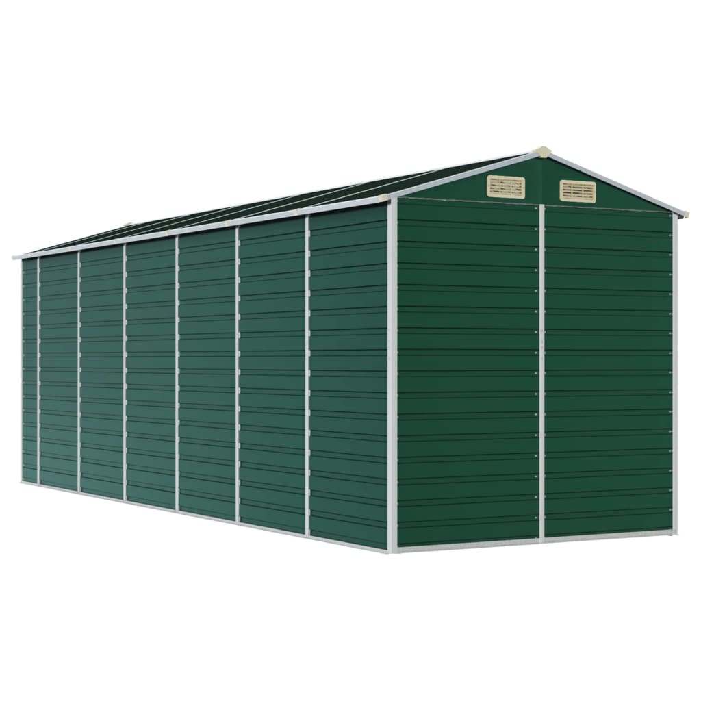 8720845894375_g_en_hd_5 vidaXL Garden Shed Green 191x555x198 cm Galvanised Steel - Image 7