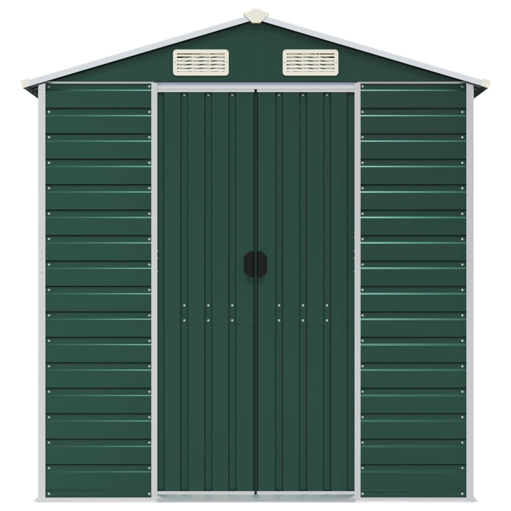 8720845894382_g_en_hd_2 vidaXL Garden Shed Green 191x640x198 cm Galvanised Steel - Image 4