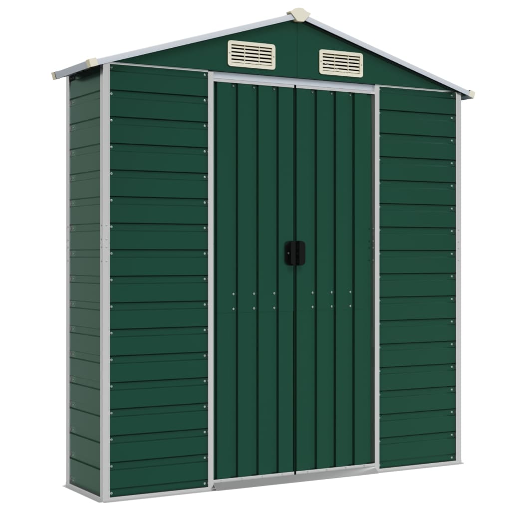 8720845894382_g_en_hd_6 vidaXL Garden Shed Green 191x640x198 cm Galvanised Steel - Image 8