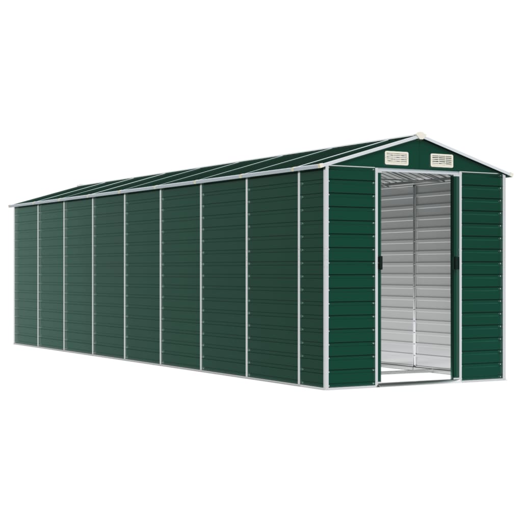 8720845894399_g_en_hd_1 vidaXL Garden Shed Green 191x725x198 cm Galvanised Steel - Image 3