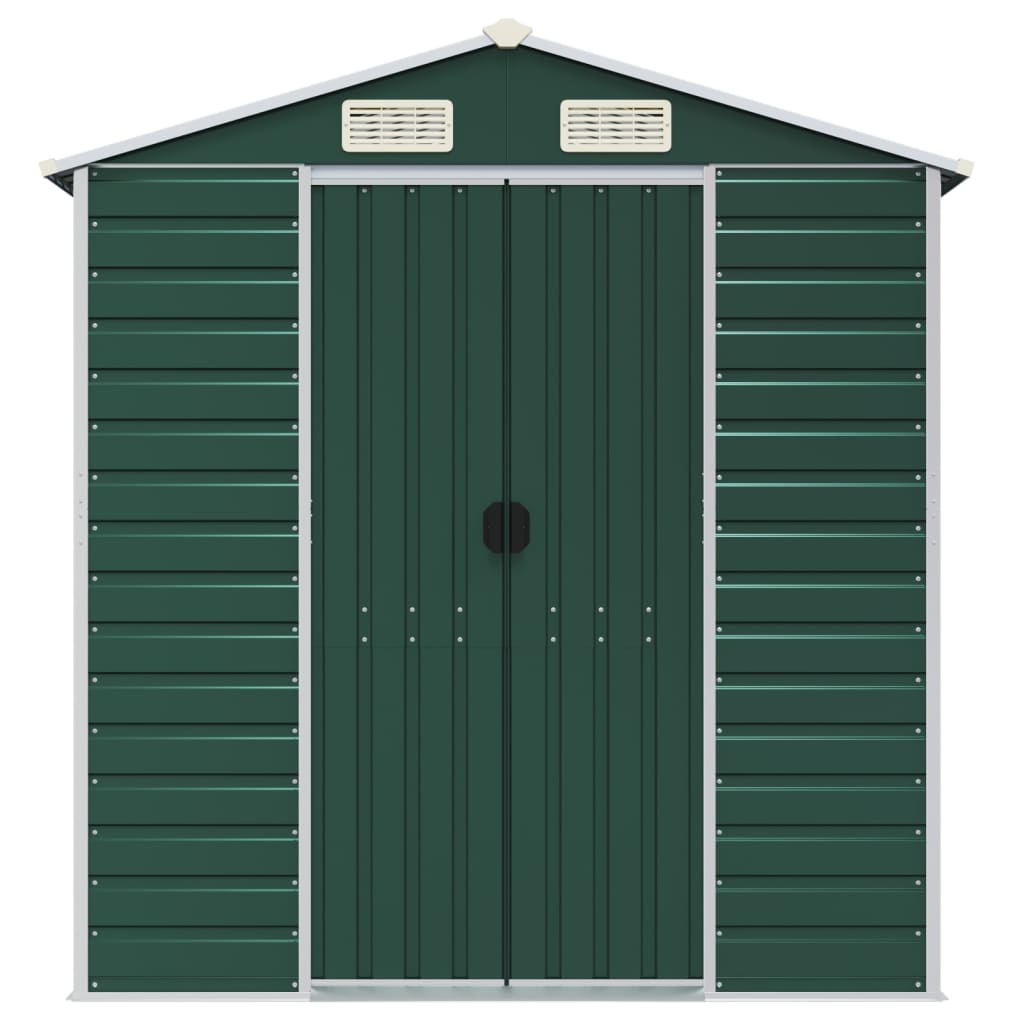 8720845894399_g_en_hd_2 vidaXL Garden Shed Green 191x725x198 cm Galvanised Steel - Image 4