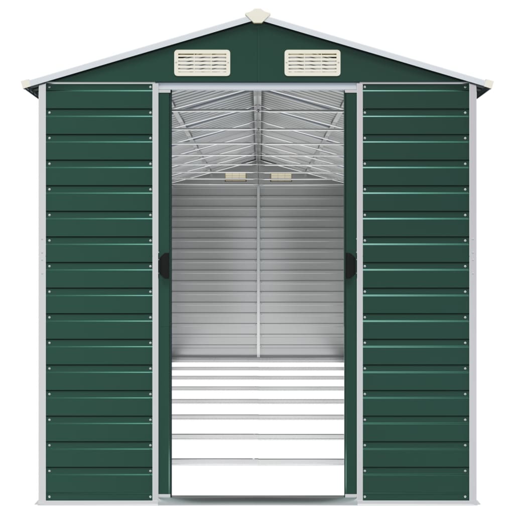 8720845894399_g_en_hd_3 vidaXL Garden Shed Green 191x725x198 cm Galvanised Steel - Image 5