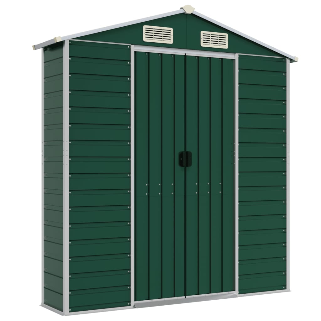 8720845894399_g_en_hd_6 vidaXL Garden Shed Green 191x725x198 cm Galvanised Steel - Image 8