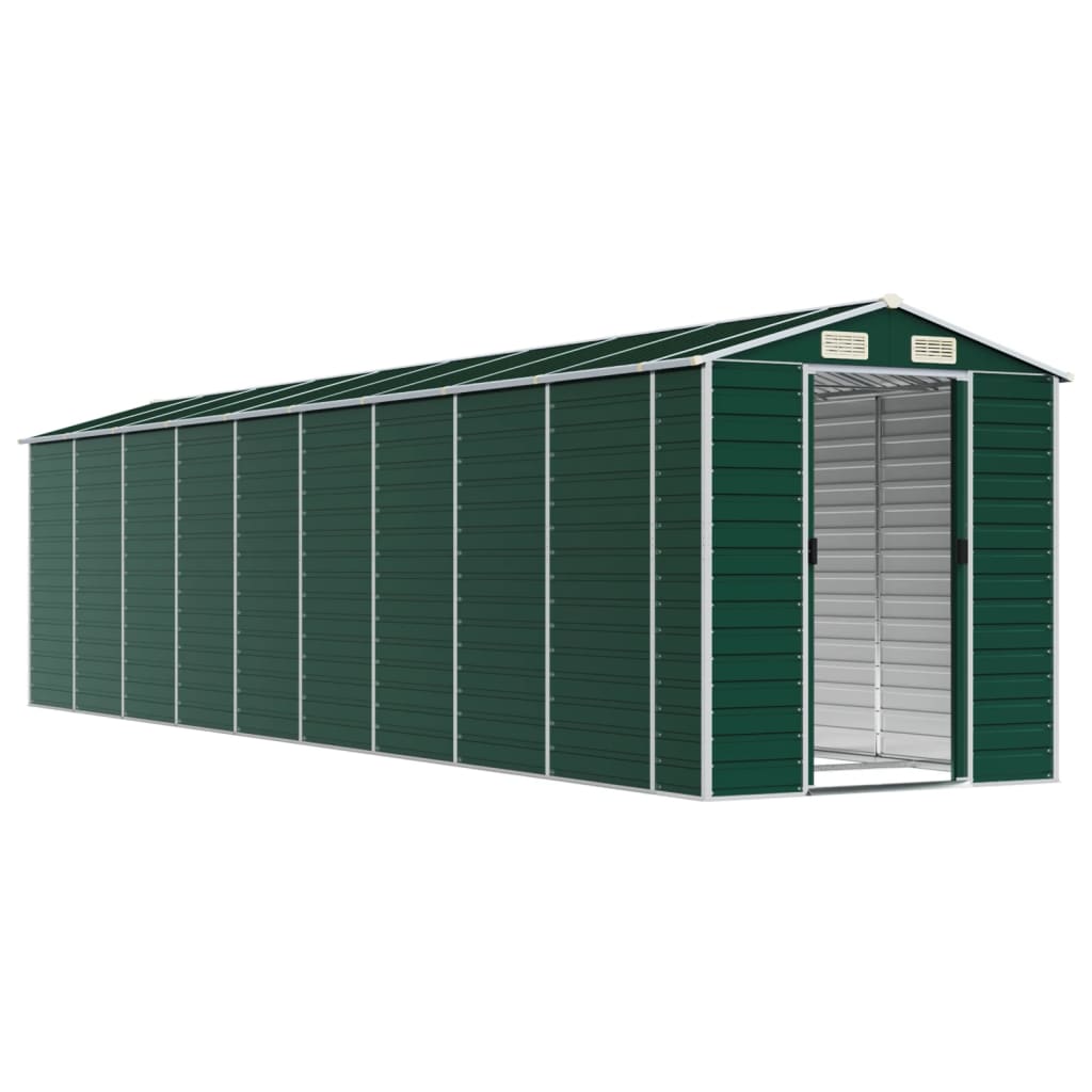8720845894405_g_en_hd_1 vidaXL Garden Shed Green 191x810x198 cm Galvanised Steel - Image 3