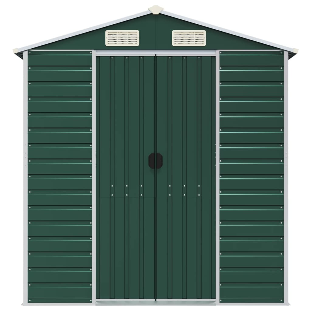 8720845894405_g_en_hd_2 vidaXL Garden Shed Green 191x810x198 cm Galvanised Steel - Image 4