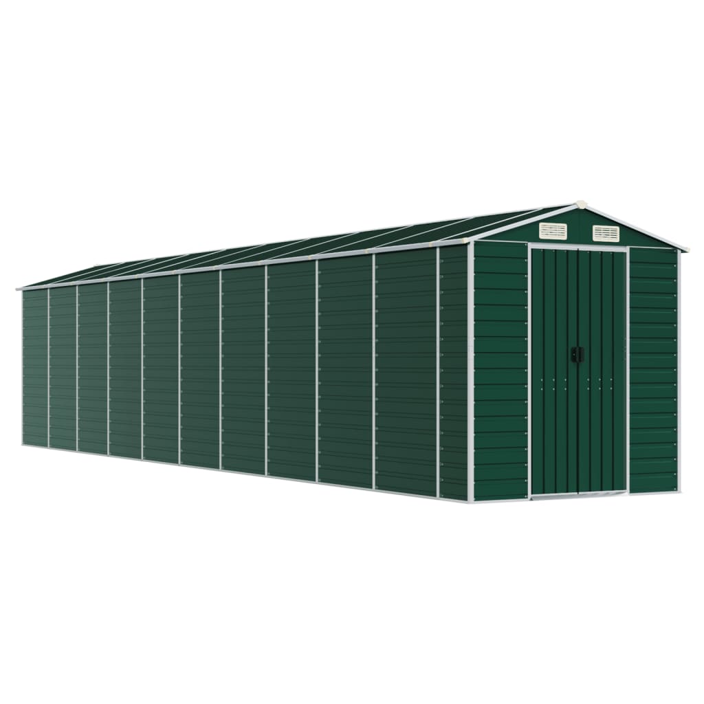 8720845894412_a_en_hd_1 vidaXL Garden Shed Green 191x895x198 cm Galvanised Steel - Image 2
