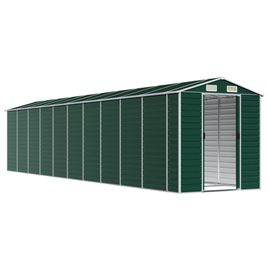 8720845894412_g_en_hd_1 vidaXL Garden Shed Green 191x895x198 cm Galvanised Steel - Image 3