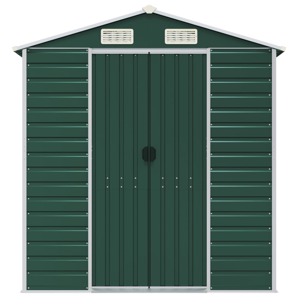 8720845894412_g_en_hd_2 vidaXL Garden Shed Green 191x895x198 cm Galvanised Steel - Image 4