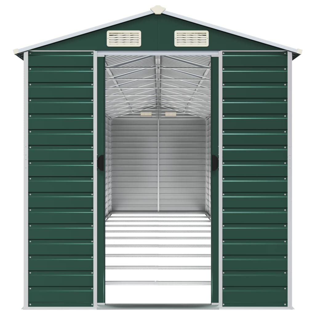 8720845894412_g_en_hd_3 vidaXL Garden Shed Green 191x895x198 cm Galvanised Steel - Image 5