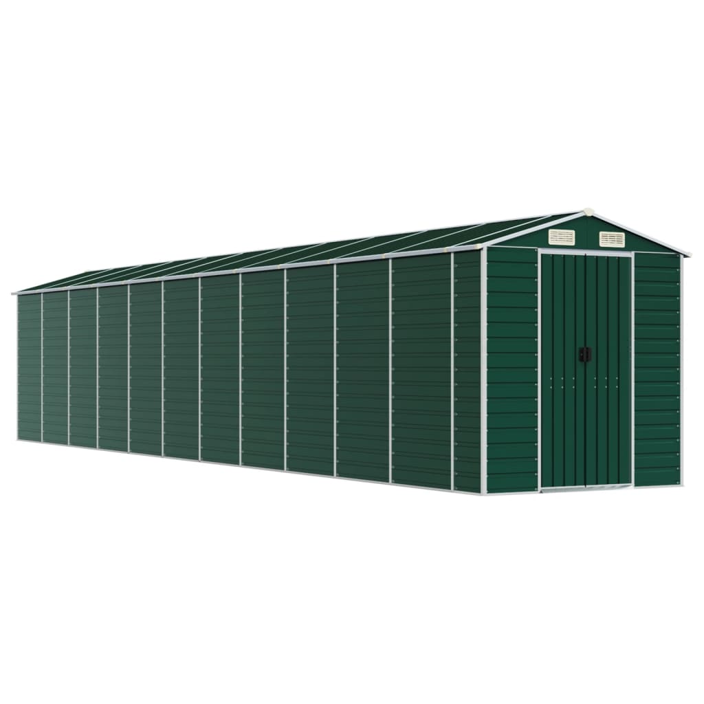 8720845894429_a_en_hd_1 vidaXL Garden Shed Green 191x980x198 cm Galvanised Steel - Image 2