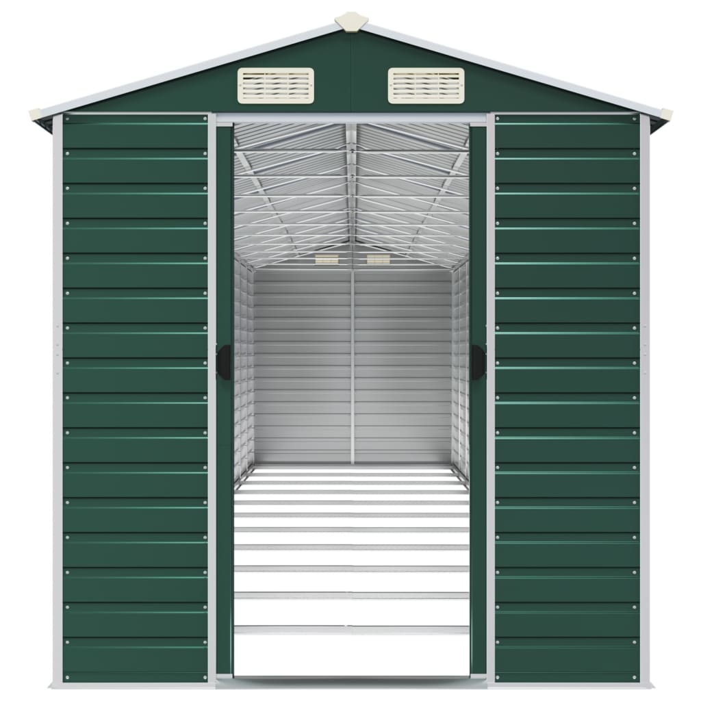 8720845894429_g_en_hd_3 vidaXL Garden Shed Green 191x980x198 cm Galvanised Steel - Image 5