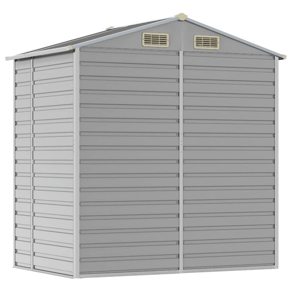 8720845894436_g_en_hd_5 vidaXL Garden Shed Light Grey 191x130x198 cm Galvanised Steel - Image 7