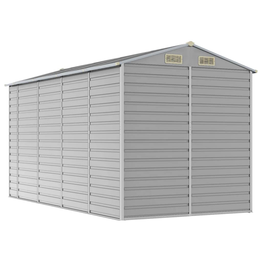 8720845894467_g_en_hd_5 vidaXL Garden Shed Light Grey 191x385x198 cm Galvanised Steel - Image 7