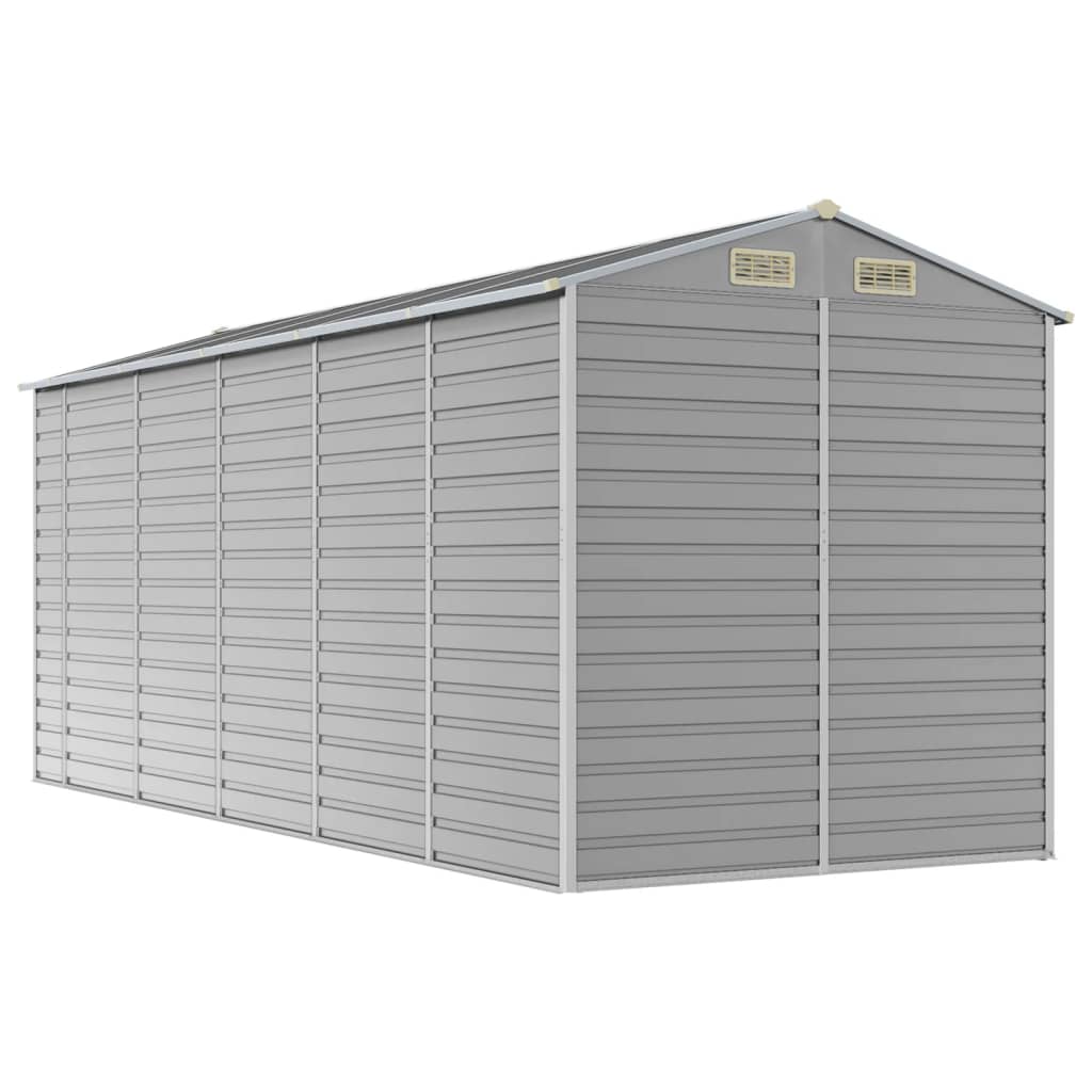 8720845894474_g_en_hd_5 vidaXL Garden Shed Light Grey 191x470x198 cm Galvanised Steel - Image 7