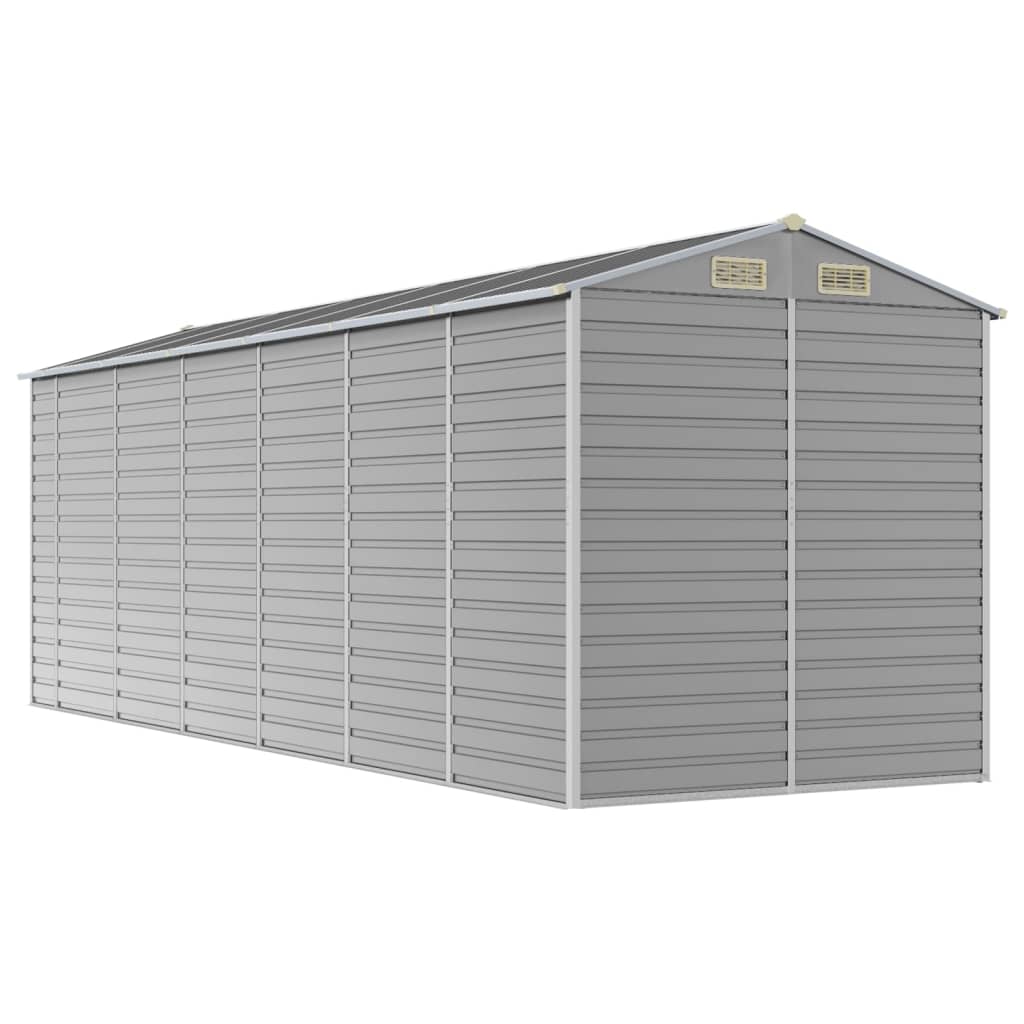 8720845894481_g_en_hd_5 vidaXL Garden Shed Light Grey 191x555x198 cm Galvanised Steel - Image 7