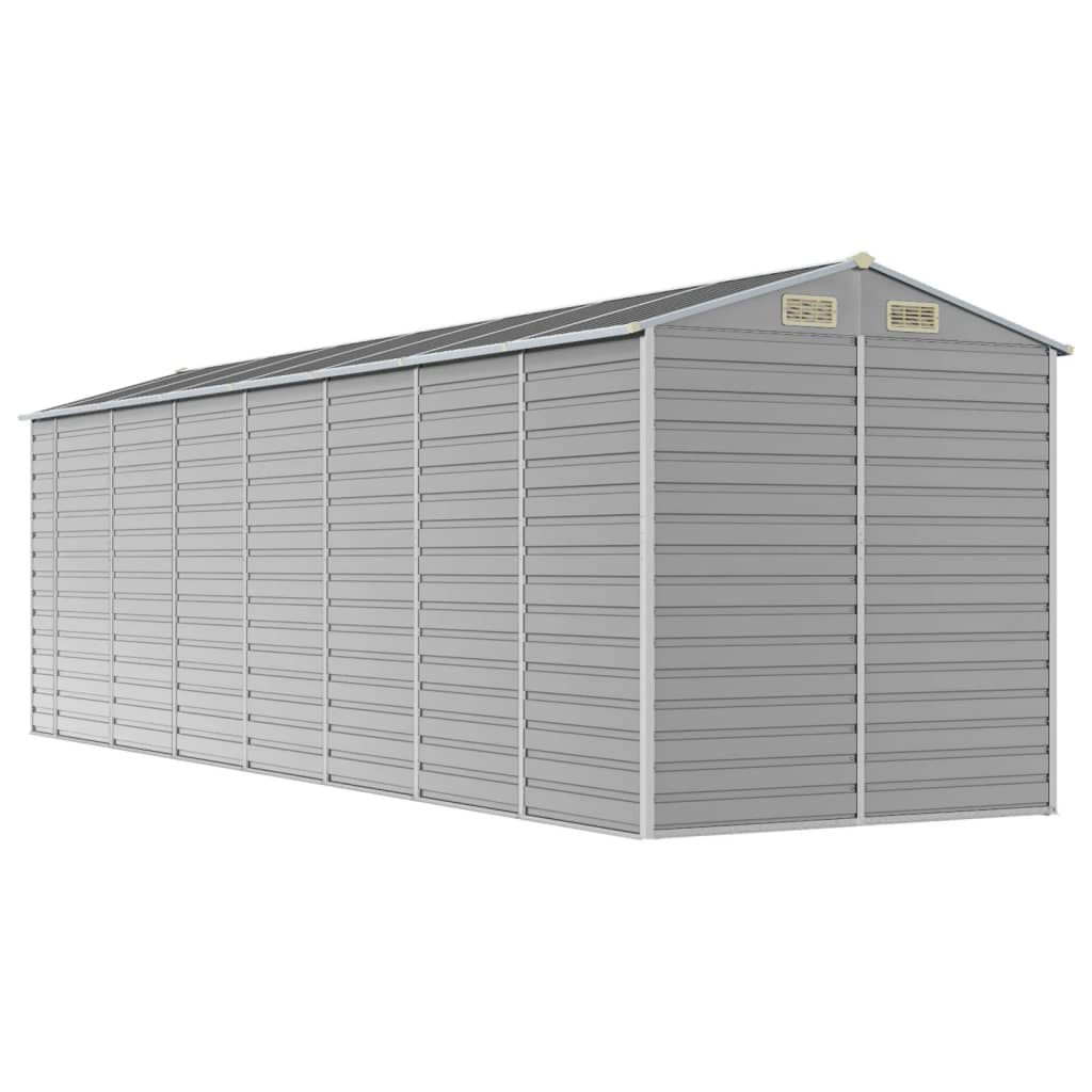 8720845894498_g_en_hd_5 vidaXL Garden Shed Light Grey 191x640x198 cm Galvanised Steel - Image 7