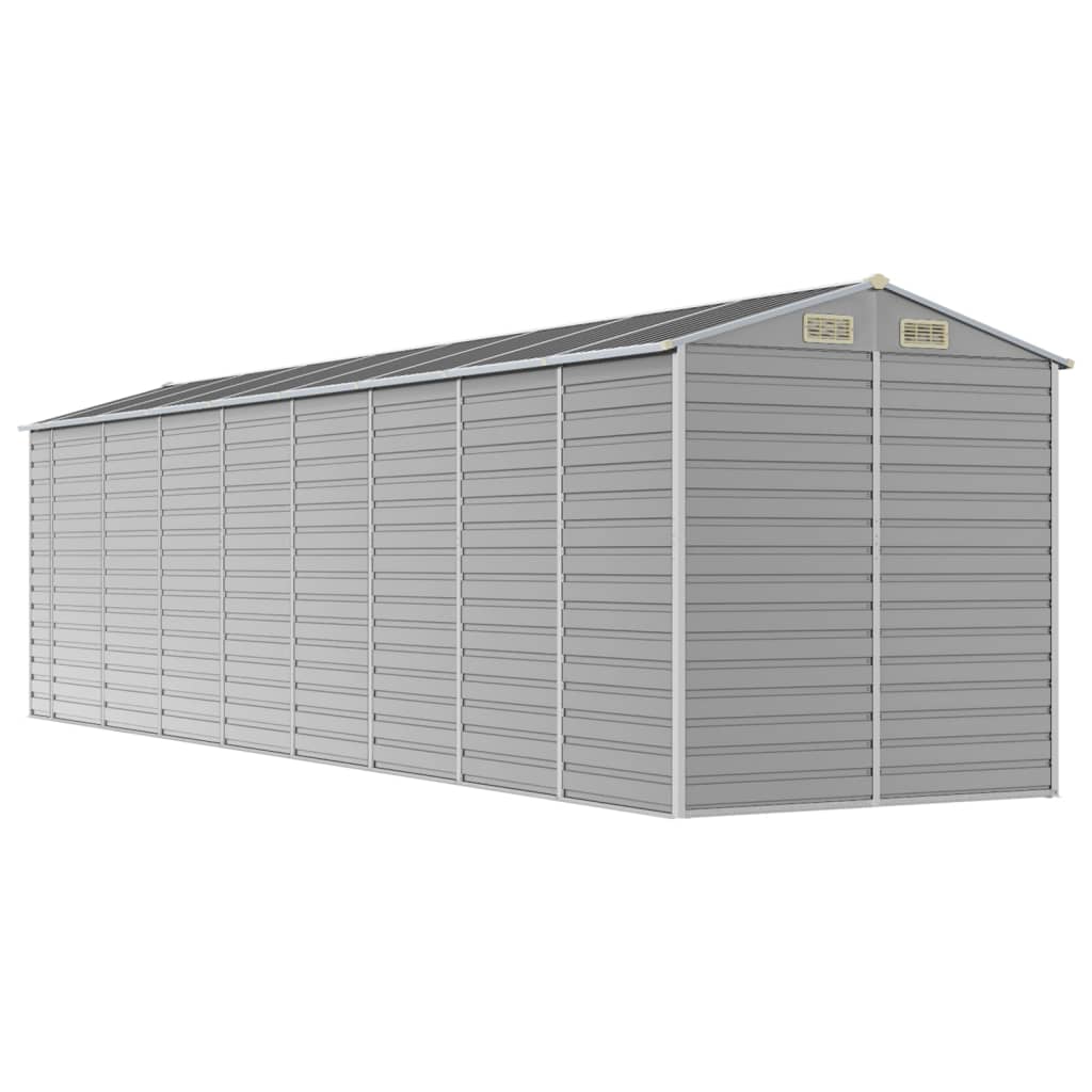 8720845894504_g_en_hd_5 vidaXL Garden Shed Light Grey 191x725x198 cm Galvanised Steel - Image 7