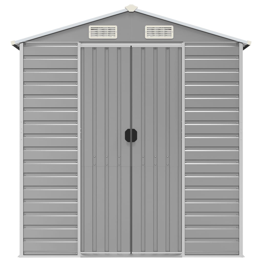 8720845894528_g_en_hd_2 vidaXL Garden Shed Light Grey 191x895x198 cm Galvanised Steel - Image 4