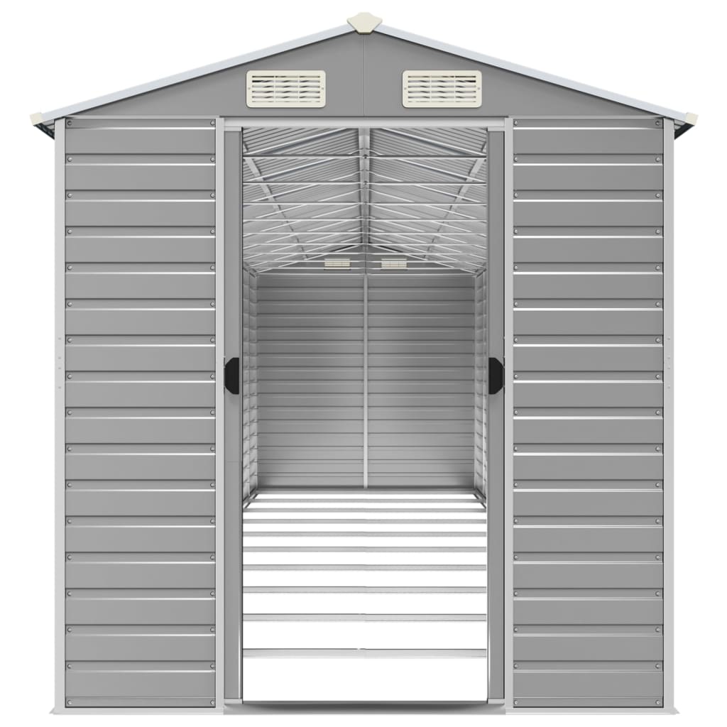 8720845894528_g_en_hd_3 vidaXL Garden Shed Light Grey 191x895x198 cm Galvanised Steel - Image 5