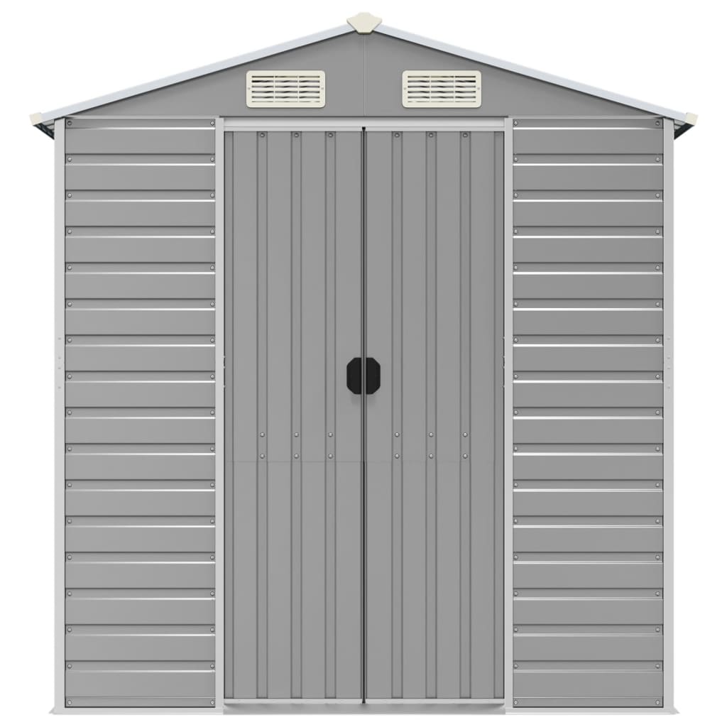 8720845894535_g_en_hd_2 vidaXL Garden Shed Light Grey 191x980x198 cm Galvanised Steel - Image 4
