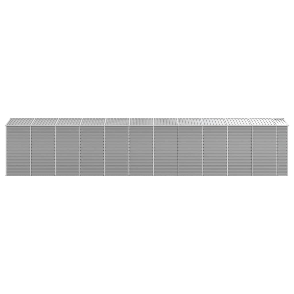8720845894535_g_en_hd_4 vidaXL Garden Shed Light Grey 191x980x198 cm Galvanised Steel - Image 6