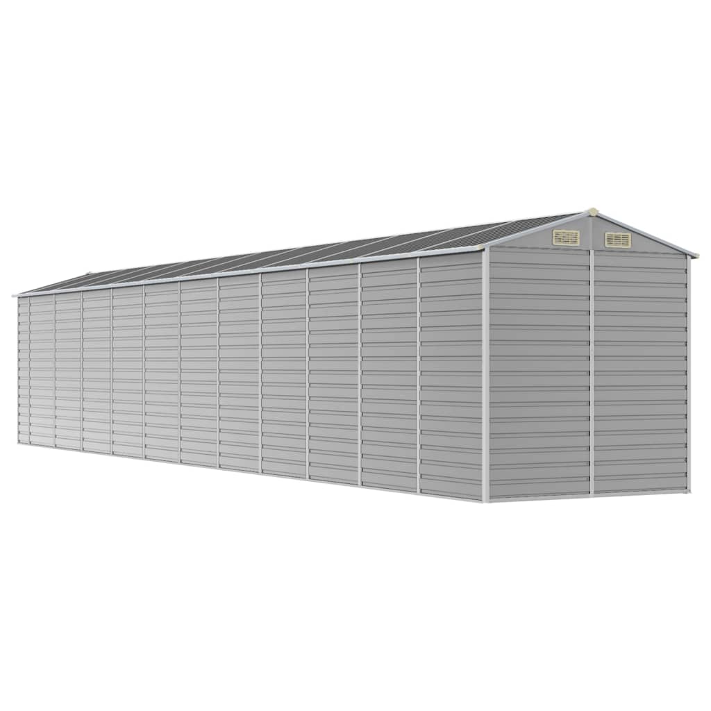 8720845894535_g_en_hd_5 vidaXL Garden Shed Light Grey 191x980x198 cm Galvanised Steel - Image 7