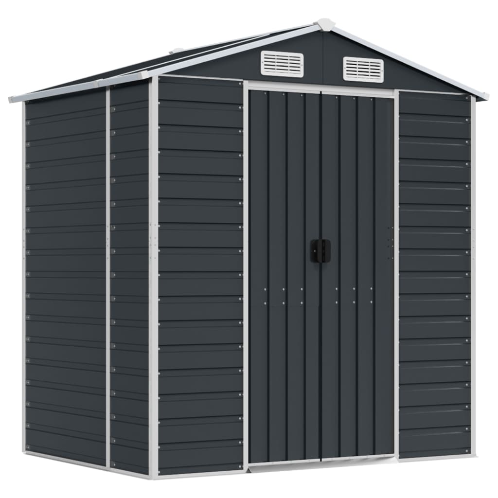 8720845894542_a_en_hd_1 vidaXL Garden Shed Anthracite 191x130x198 cm Galvanised Steel - Image 2