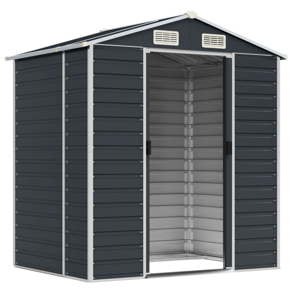 8720845894542_g_en_hd_1 vidaXL Garden Shed Anthracite 191x130x198 cm Galvanised Steel - Image 3