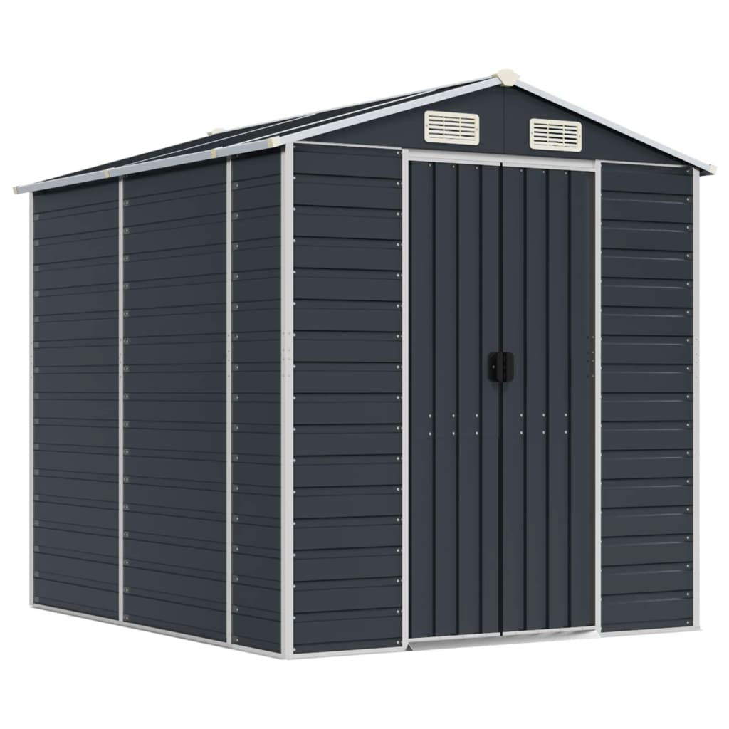 8720845894559_a_en_hd_1 vidaXL Garden Shed Anthracite 191x215x198 cm Galvanised Steel - Image 2