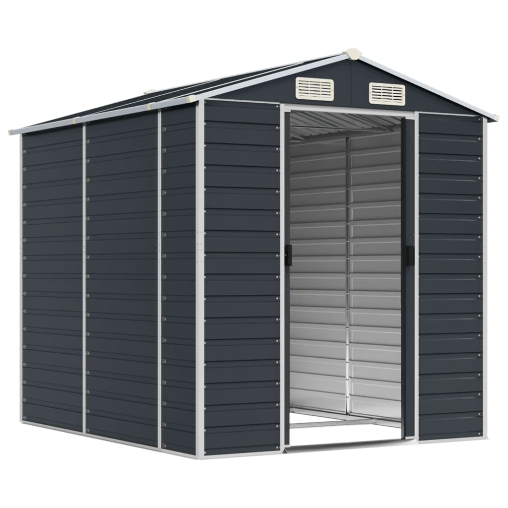 8720845894559_g_en_hd_1 vidaXL Garden Shed Anthracite 191x215x198 cm Galvanised Steel - Image 3