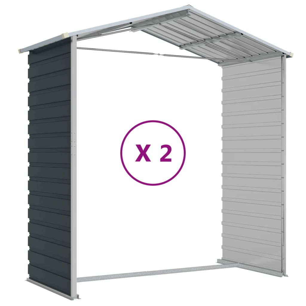 8720845894559_g_en_hd_7 vidaXL Garden Shed Anthracite 191x215x198 cm Galvanised Steel - Image 9
