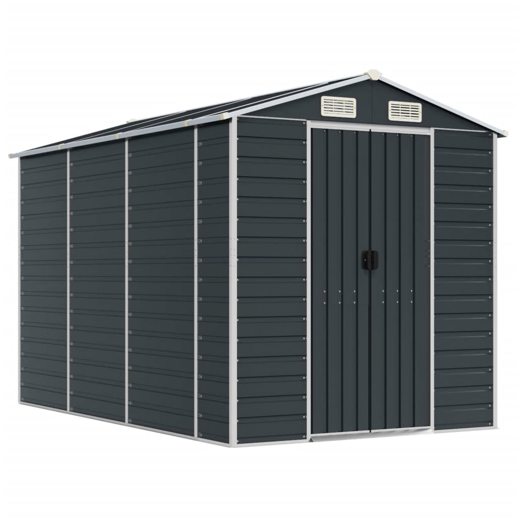 8720845894566_a_en_hd_1 vidaXL Garden Shed Anthracite 191x300x198 cm Galvanised Steel - Image 2