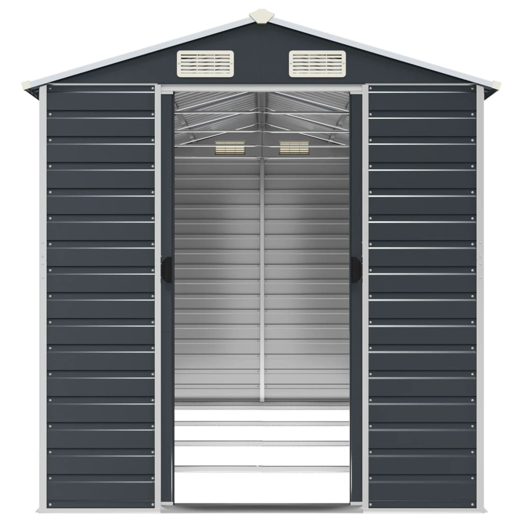 8720845894573_g_en_hd_3 vidaXL Garden Shed Anthracite 191x385x198 cm Galvanised Steel - Image 5
