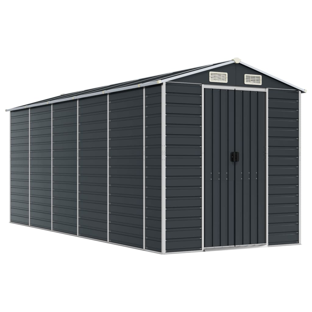 8720845894580_a_en_hd_1 vidaXL Garden Shed Anthracite 191x470x198 cm Galvanised Steel - Image 2