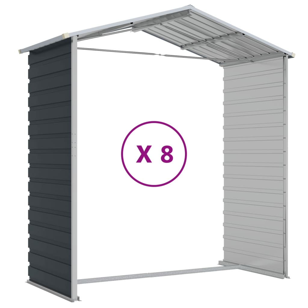 8720845894610_g_en_hd_7 vidaXL Garden Shed Anthracite 191x725x198 cm Galvanised Steel - Image 9