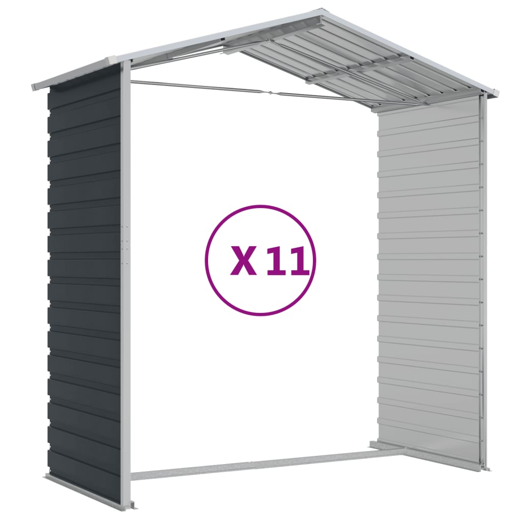 8720845894641_g_en_hd_7 vidaXL Garden Shed Anthracite 191x980x198 cm Galvanised Steel - Image 9