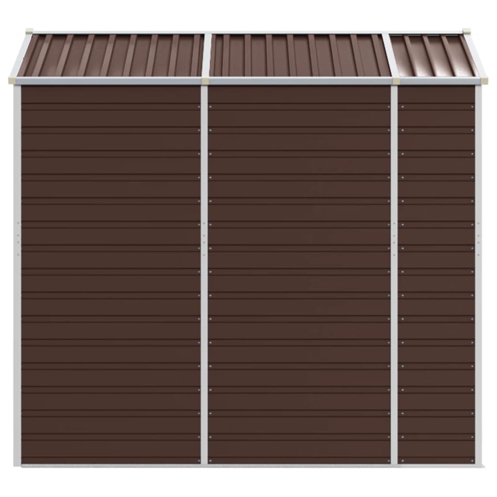 8720845894665_g_en_hd_4 vidaXL Garden Shed Brown 191x215x198 cm Galvanised Steel - Image 6